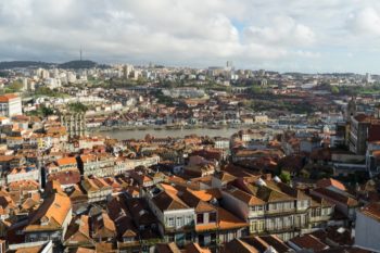 Aussicht auf Porto vom Clerigos Turm